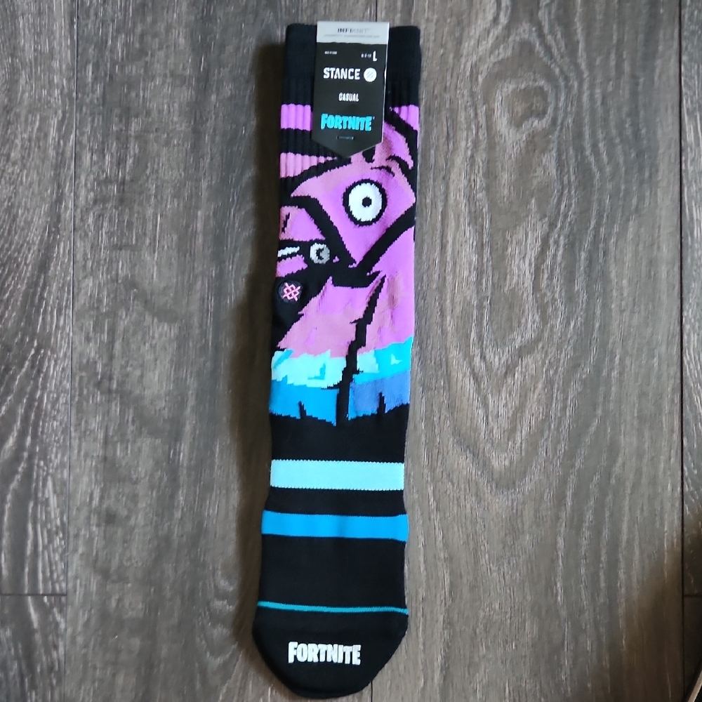 Stance Men's Black and Blue Fortnite Socks